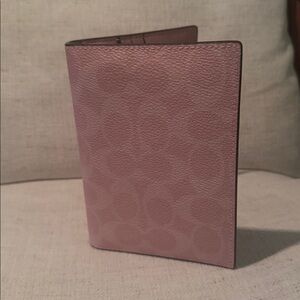 Coach Powder Pink Passport Card Case